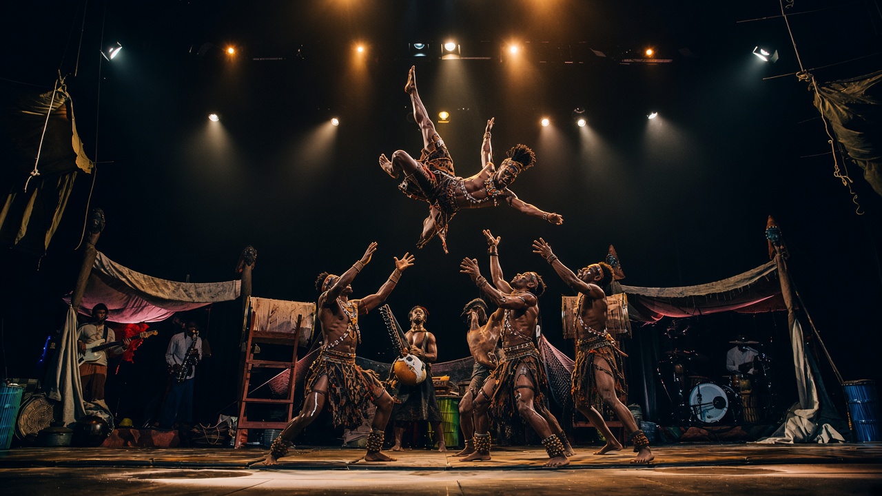 Festival stage performance in Europe