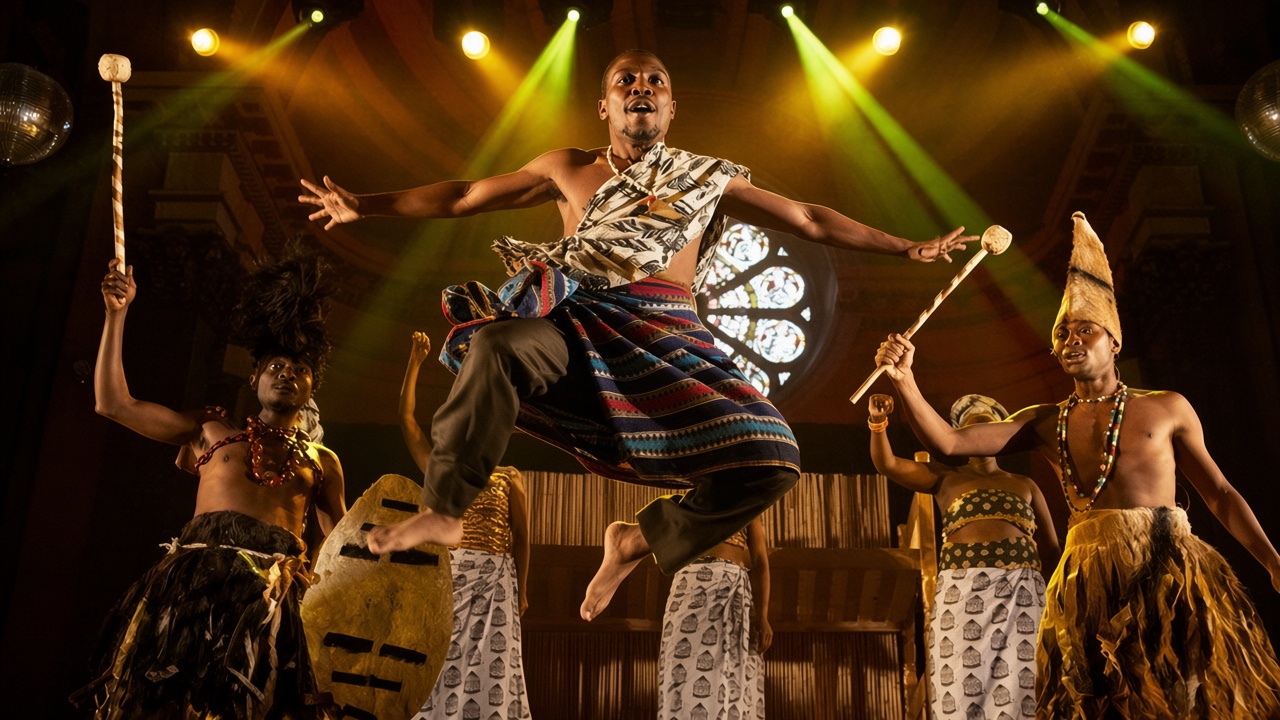 FREEDOM production with live percussion and dance