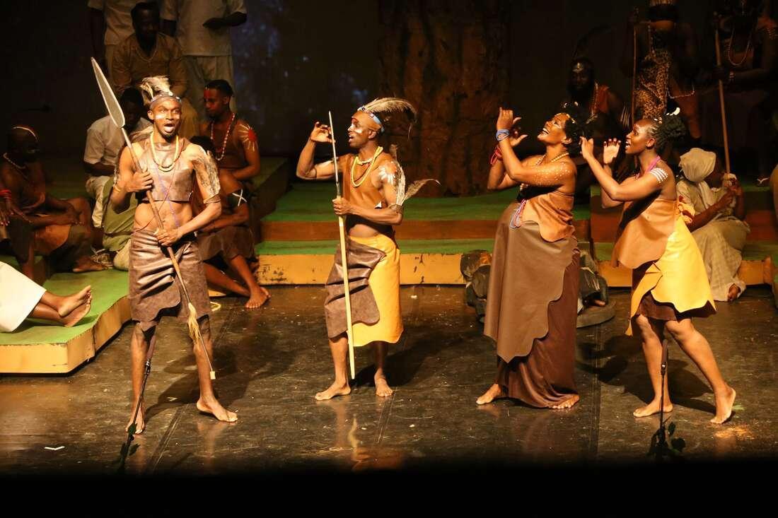 Lead performers in the Rizombe King production